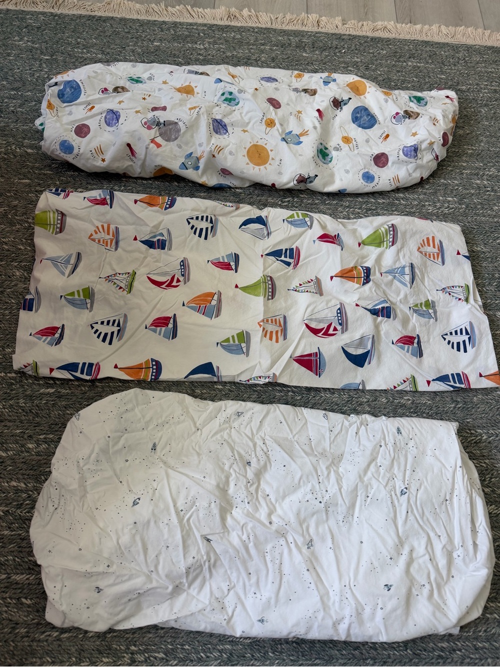 Pottery barn kids crib sheets